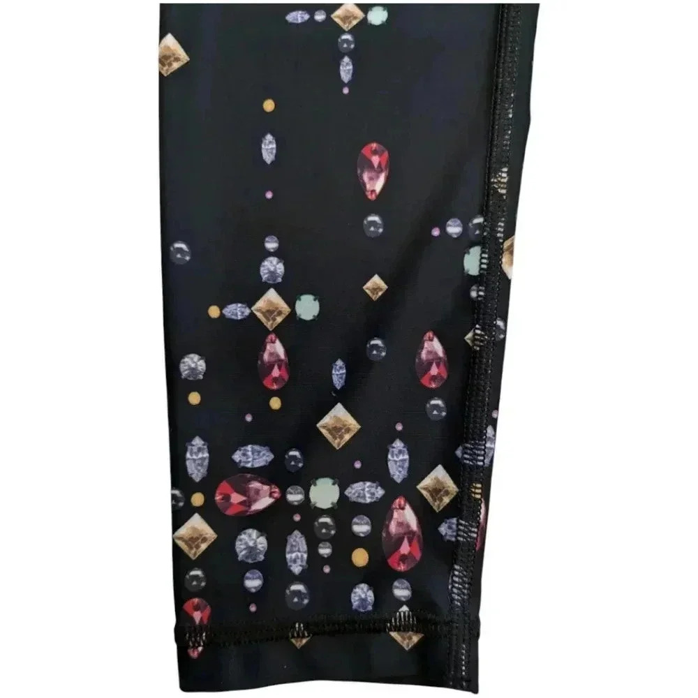 Victoria Secret Sport 7/8 Legging Black Jewel Athletic Pants SZ Small - Picture 4 of 6